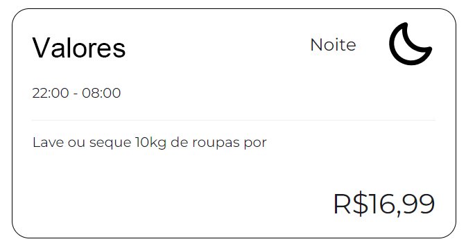 Valores Lave 10Kg Noite